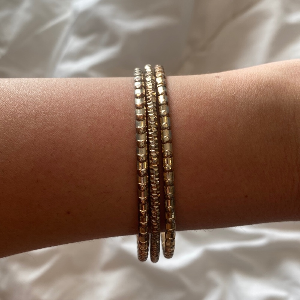 SET OF 3 GOLD BANGLES